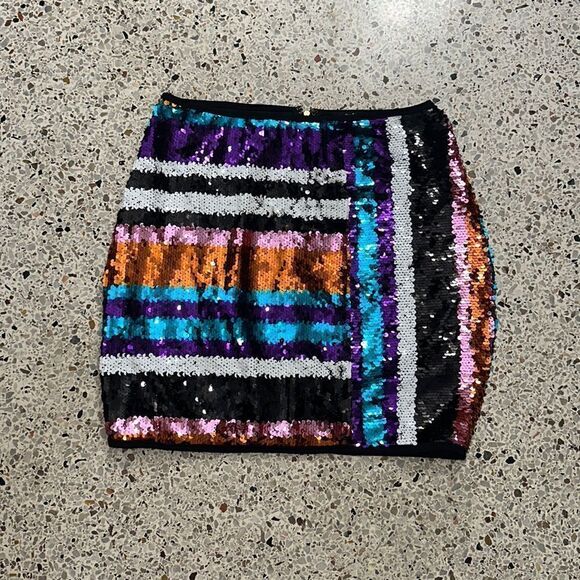 Privy Privately Privileged sequin mini skirt eras medium m - Picture 1 of 4
